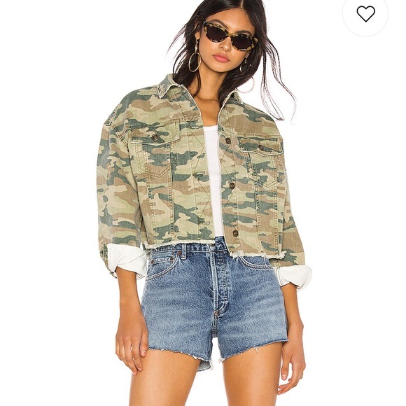 Free People Camo Crop Jacket - Picture 4 of 4